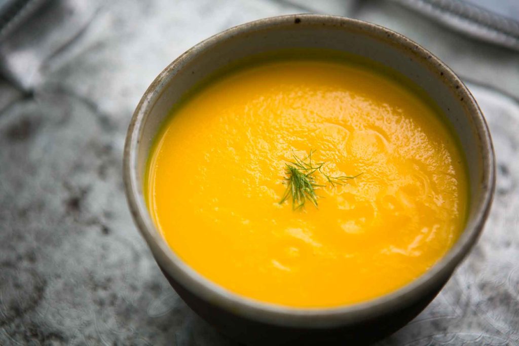 Vegan, Gluten free, Carrot Ginger soup